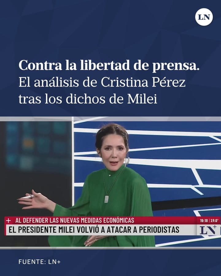 El análisis de Cristina Pérez tras los dichos de Milei contra los periodistas