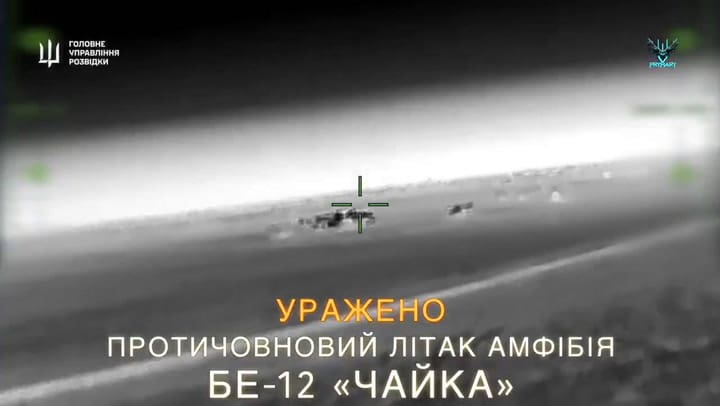 Ucrania destruyó dos aviones anfibios rusos