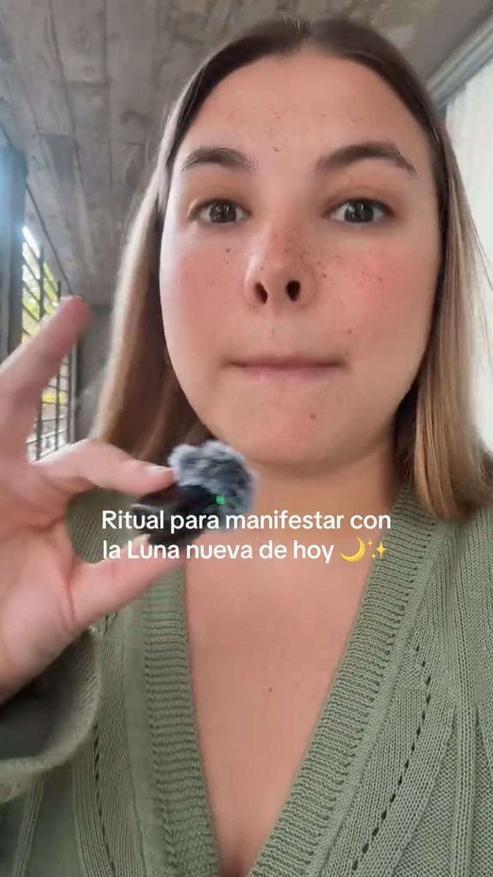 Influencer explica uno de los rituales más fuertes para hacer en la Luna en Tauro