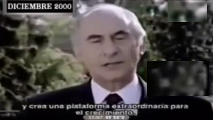 De la Rúa cuando anunció el blindaje