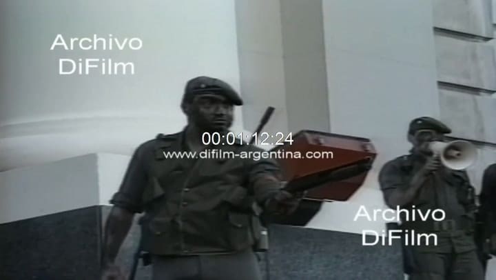 Alzamiento Carapintada Edificio Libertador-Regimiento Patricios 1990