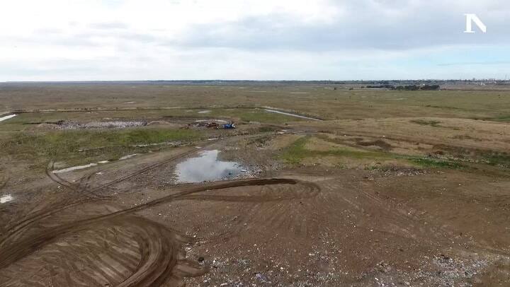 El basural del partido de La Costa, desde el drone de LN