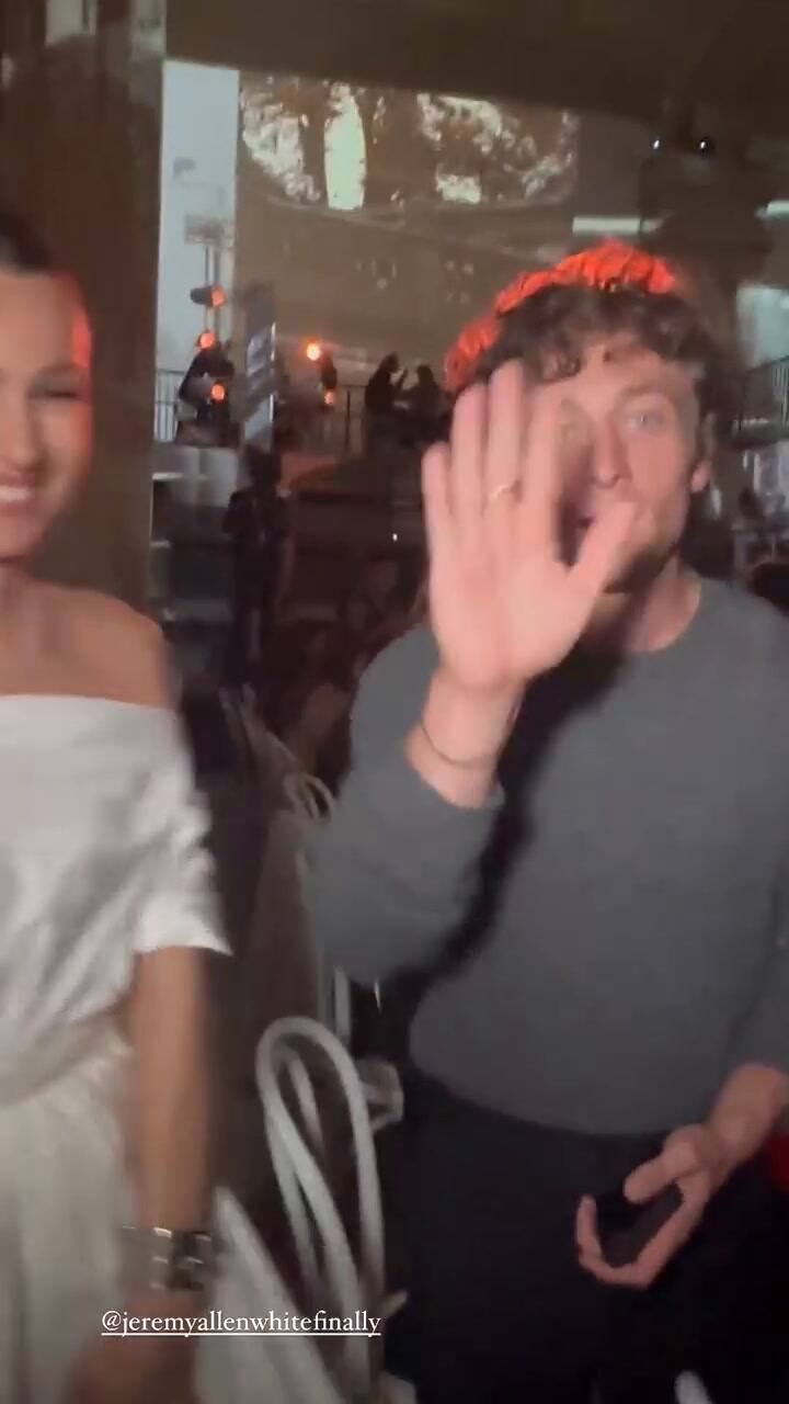 El actor Jeremy Allen White le mandó un mensaje a los seguidores de Pampita (IG @pampitaoficial)