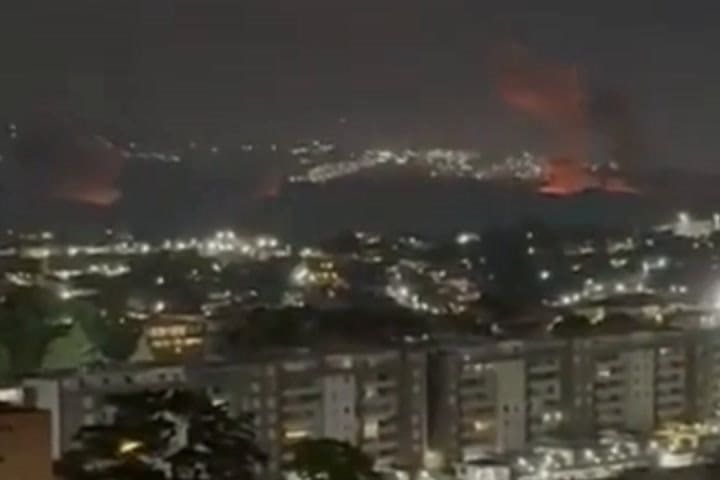 Bombardeo en Caracas