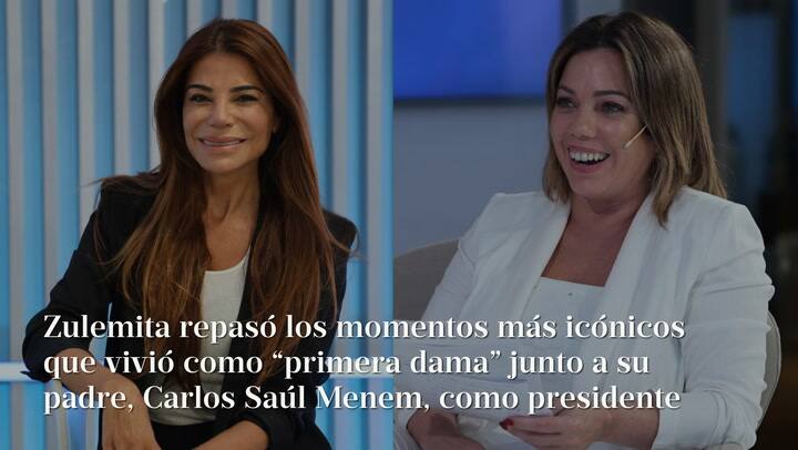 Como “primera dama”. Los momentos más icónicos de Zulemita junto a padre