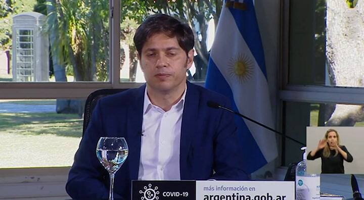 La emoción de Axel Kicillof - Fuente: Casa Rosada