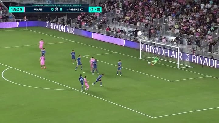 El golazo de volea Messi para Inter Miami