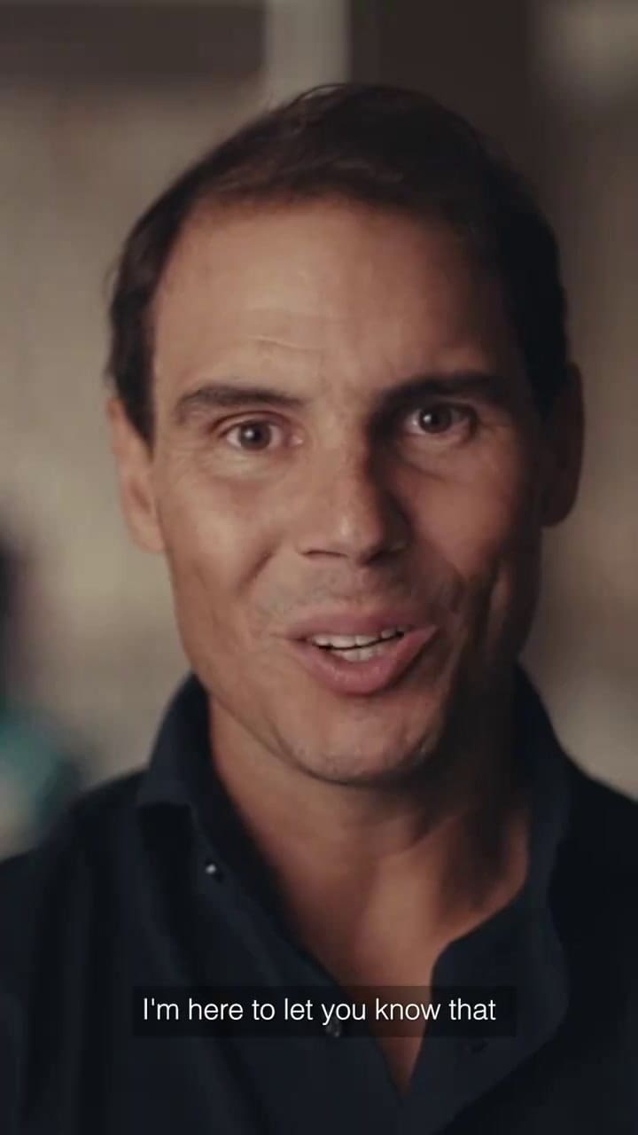 Rafael Nadal anunció su retiro del tenis profesional