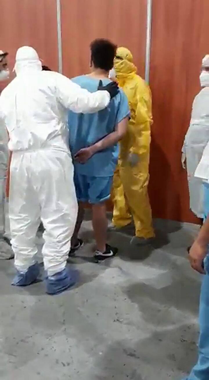 Disturbios en el Centro de aislamiento de Costa Salguero