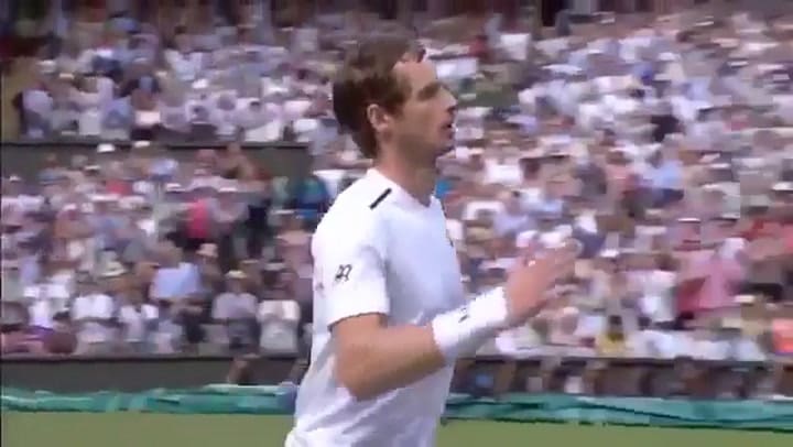 Andy Murray, campeón vigente, el match point