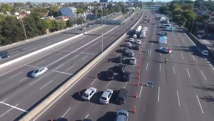 Colapso de tránsito en Panamericana