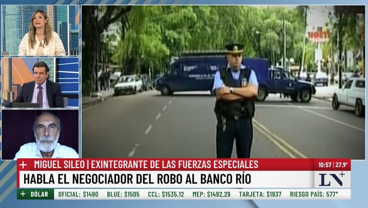 Miguel Sileo, negociador del robo al Banco Rio