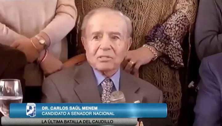 El llanto de Menem