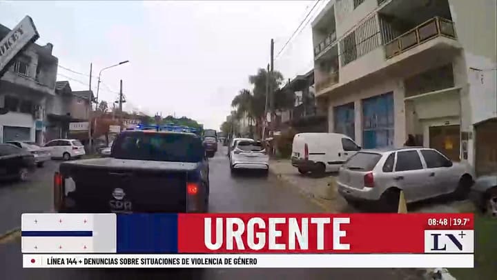 Traslado de los detenidos a la fiscalia de San Justo
