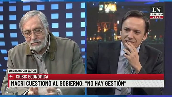 Luis Brandoni: 'Las decisiones las tomó Cristina y eligió a Alberto'