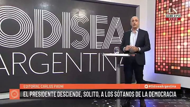 El presidente desciende, solito, a los sótanos de la democracia. El editorial de Carlos Pagni.