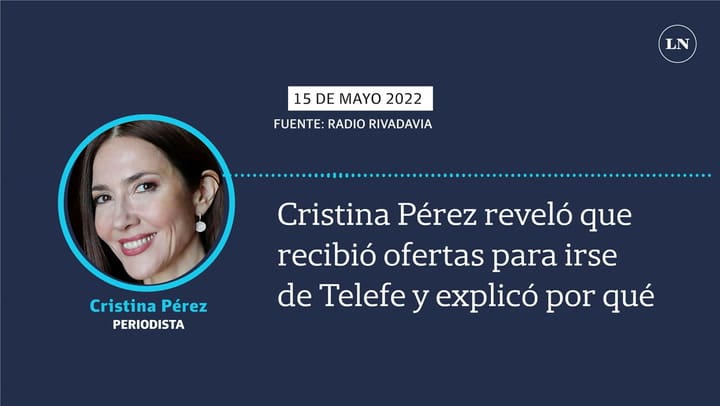 Cristina Pérez reveló que recibió ofertas para irse de Telefe y explicó por qué no aceptó