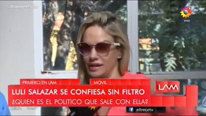 Luciana Salazar habló sobre los rumores con el gobernador de Chubut - Fuente: el trece