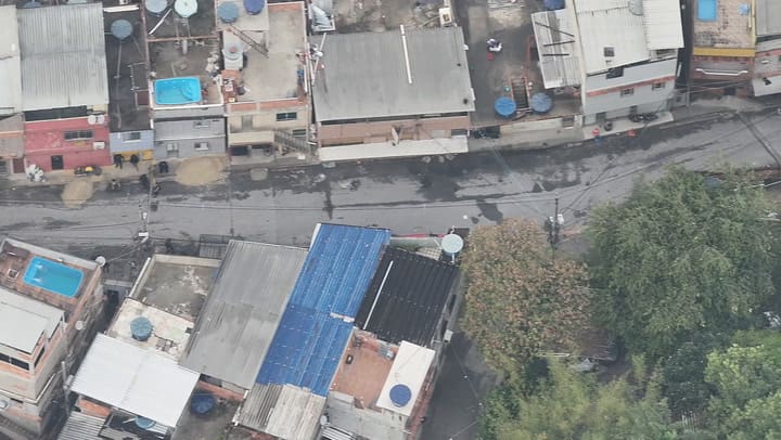 Drones que captaron el operativo en las favelas de Río de Janerio