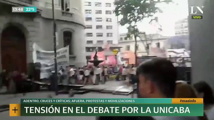 Incidentes y tensión en la Legislatura por el proyecto de UniCABA