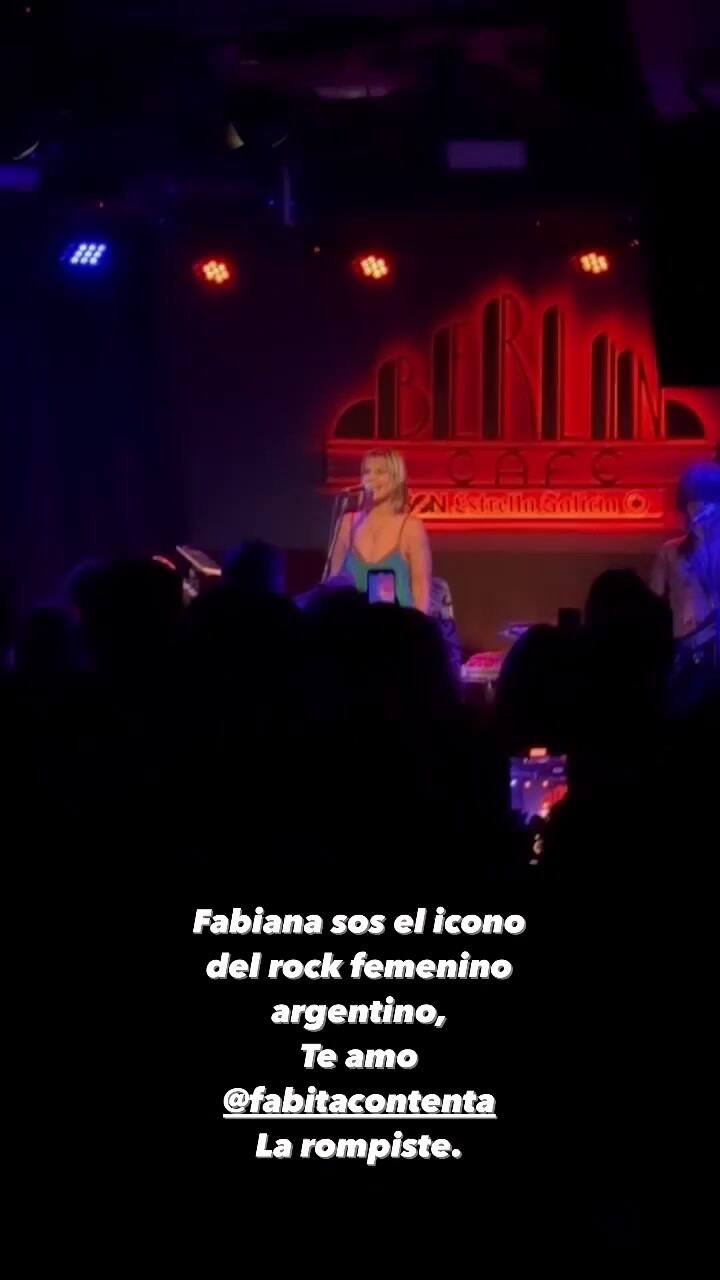 El emotivo mensaje de Cande Tinelli para Fabiana Cantilo tras su último show en Europa