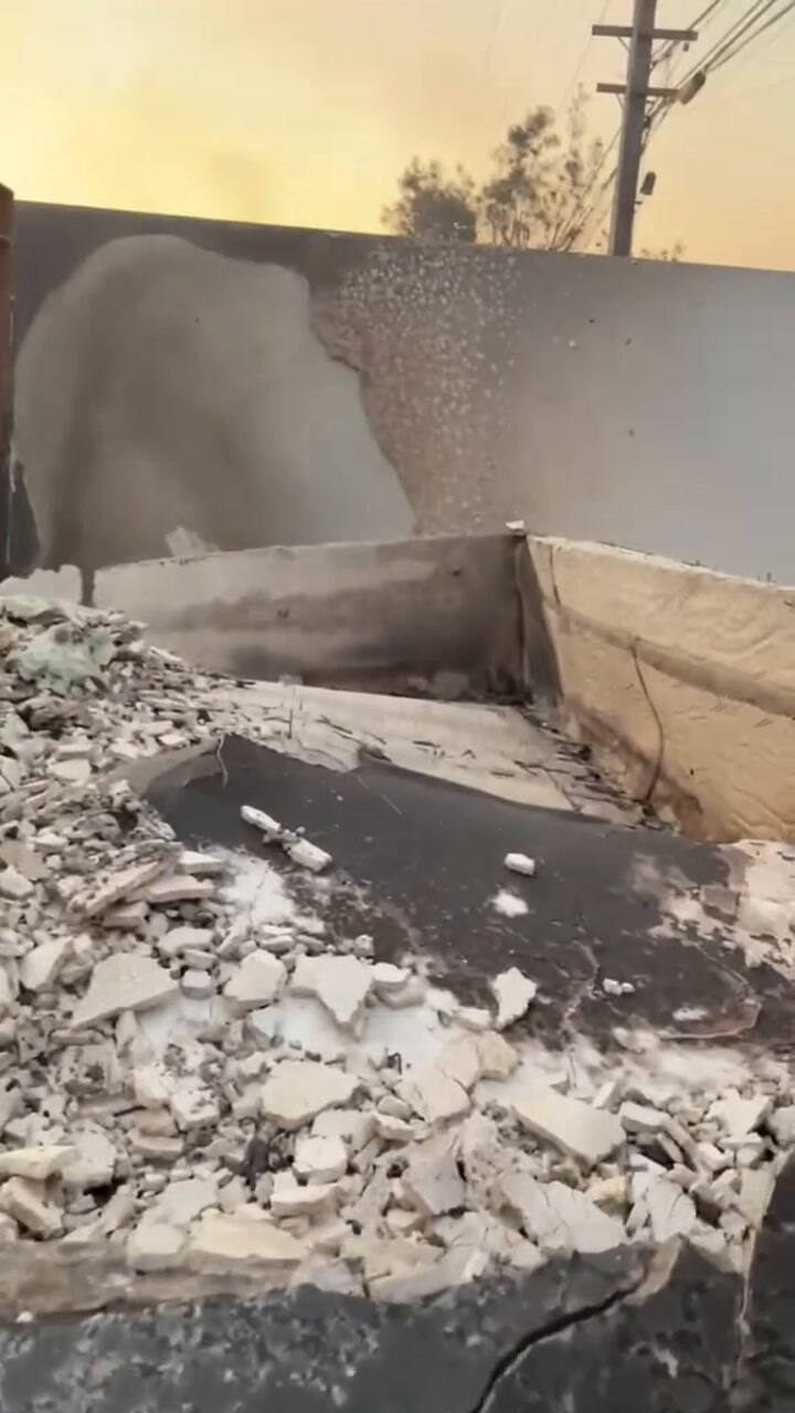 Paris Hilton mostró como quedó su casa tras los incendios en California