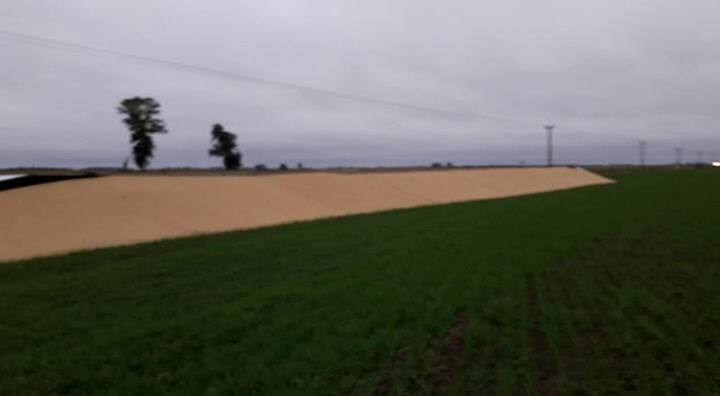 Rotura de silobolsas en Chivilcoy