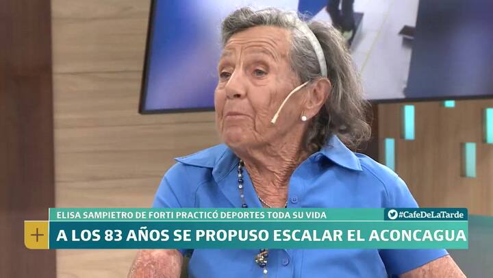Elisa Sampietro: A los 83 años se propuso escalar el Aconcagua