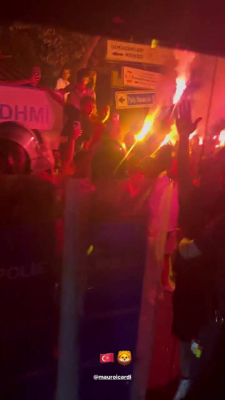 Wanda Nara mostró desde adentro cómo los recibieron los hinchas y sorprendió por la máxima segurida