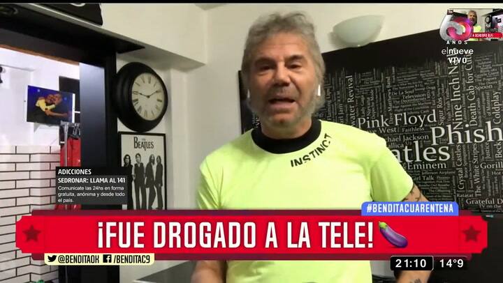 Escándalo por un invitado que fue drogado a un programa - Fuente: Bendita