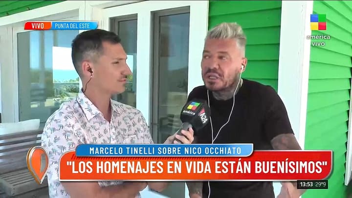 Marcelo Tinelli opino sobre Nico Occhiato