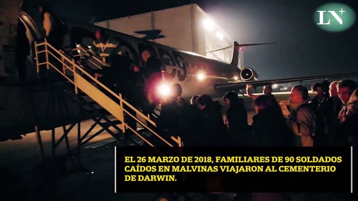 Malvinas: los familiares fueron al cementerio a reconocer a sus familiares