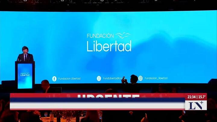 Cena De La Fundación Libertad Habla Javier Milwi