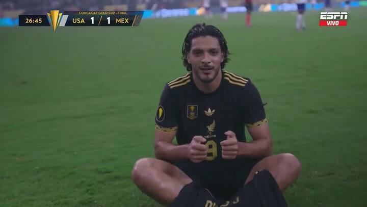 El homenaje de Raúl Jiménez a Diogo Jota en la final de la Copa Oro