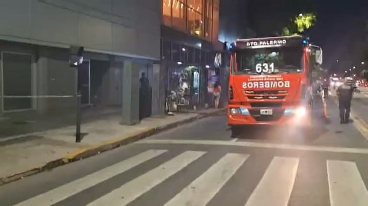 Se incendió un supermercado en Belgrano