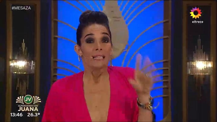 La razon insolita por la que Juana Viale fue congestionada a su programa