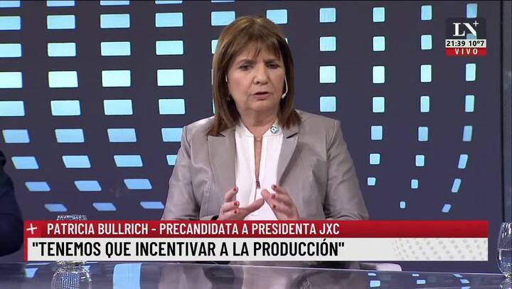 Patricia Bullrich: 'Vamos a levantar el cepo lo más rápido posible'