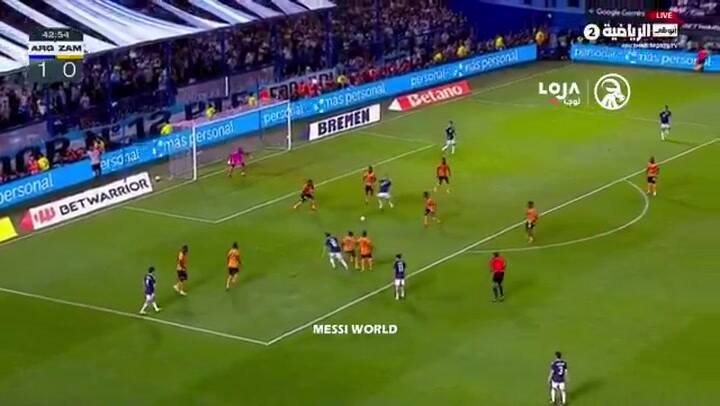 Así fue el gol de Messi contra Zambia