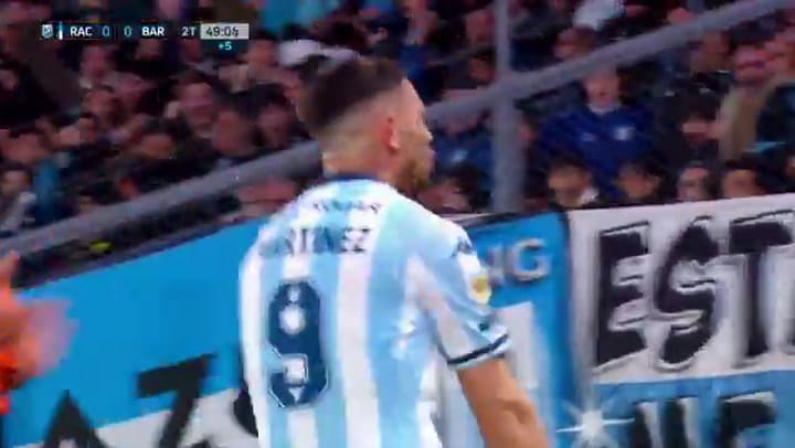 El gol de Racing que fue anulado pro VAR