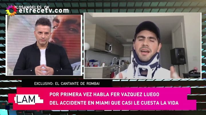 Fer Vázquez se emocionó al saber que podrá caminar de nuevo - Fuente: YouTube eltrece