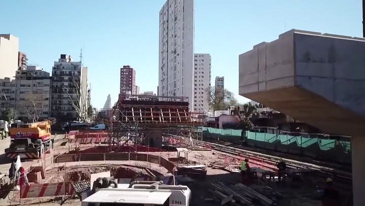 Así se hizo la estación Belgrano C del Viaducto Mitre - Fuente: YouTube