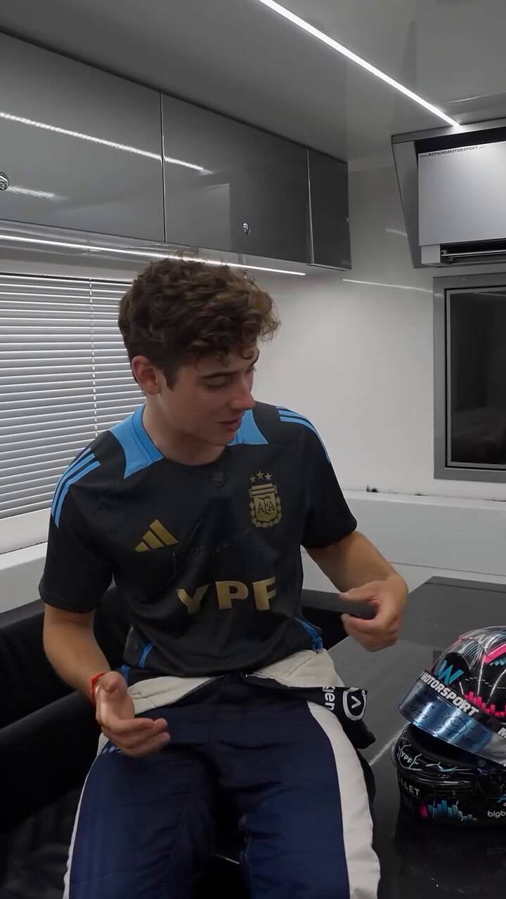 El día que Colapinto el agradeció a Messi por su camiseta