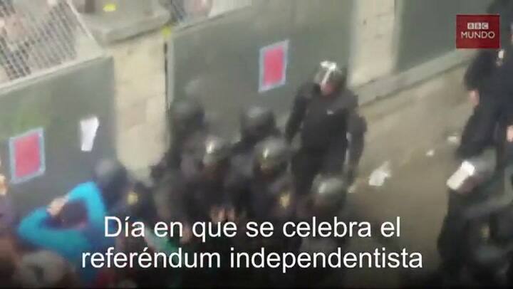 Imágenes de la represión en Cataluña por el referéndum