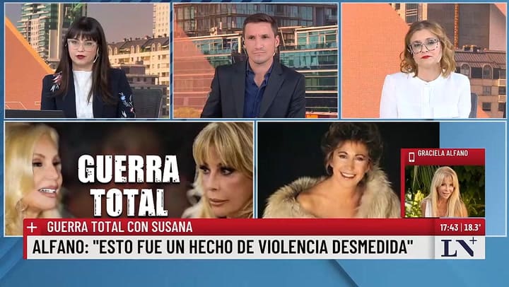 Graciela Alfano se defendió luego de las acusaciones de Susana Giménez