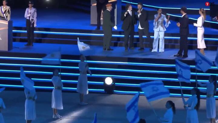 Más imágenes de Milei en la televisión israelí