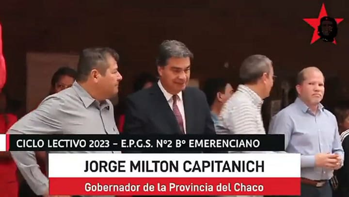 Capitanich inaugura el ciclo lectivo 2023 en el colegio de Emerenciano Sena