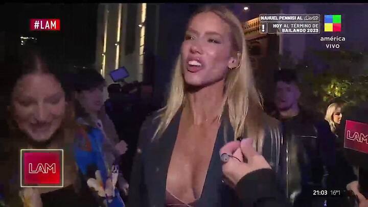 Nicole Neumann evitó responder preguntas sobre la fiesta de su hija Indiana