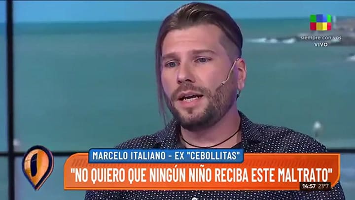 Marcelo Italiano reveló su peor experiencia en el set de Cebollitas