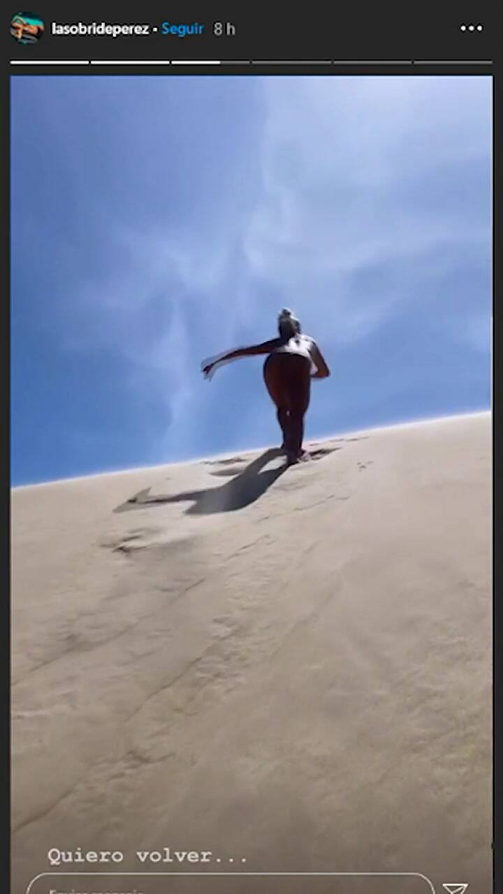 El recuerdo playero de Sol Pérez en las redes sociales - Fuente: IG Stories