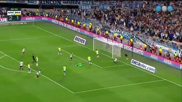 El gol de ALexis Mac Allister a Brasil
